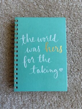 Spiral Lined Journal Notebook in Turquoise